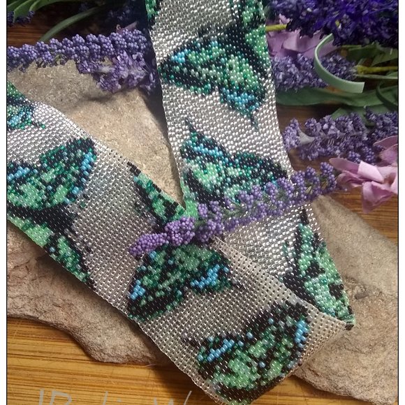 JRW Custom Cowboy Infinity Hat Band Butterflies main image 10